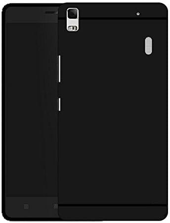 Thinkzy Soft Silicone Matte Finish Back Cover for Lenovo A7000 (Black)