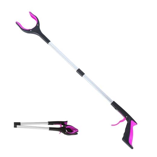 Litter Picker Grabber Stick 83CM Foldable Reach Grabber with Magnetic Helping Hand Grabber 360 Degree Reaching Aids 32.7Inch Heavy Duty Pick Up Stick Grabber for Elderly Disabled Pregnant
