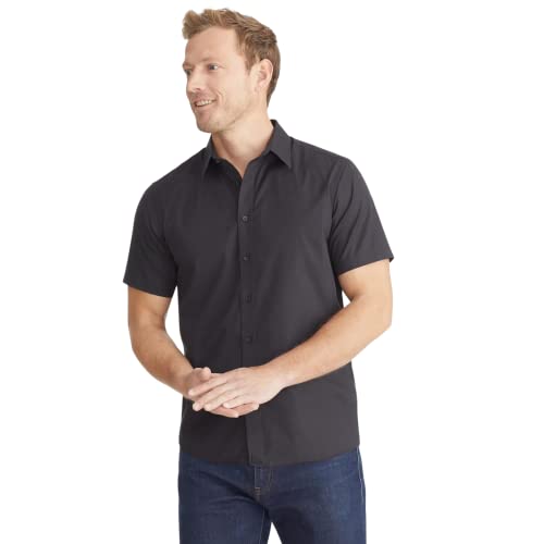 UNTUCKit Coufran Wrinkle-Free Short Sleeve Button Down Shirt