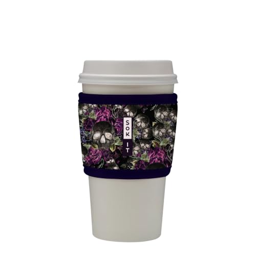 Sok It HotSok Coffee & Tea Reusable Insulated Neoprene Cup Sleeve (After Dark, One Size Coffee Sleeve)