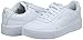 PUMA Women's Carina Sneaker, White White Silver, 10 M US