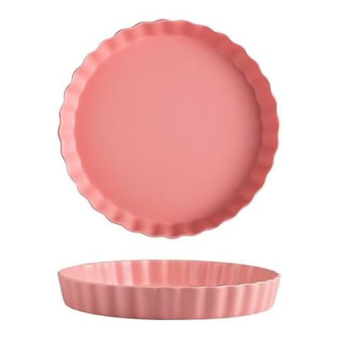 Nchdewui Ceramic Pie Dish for Baking Cover