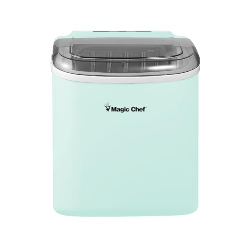 Fabricadora de hielo portátil Magic Chef 27 lb verde menta miniatura 1