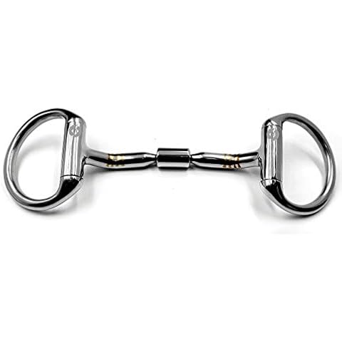 Western Eggbutt Snaffle bit ring size 2" Mouth All size Pony Horse Bit (4.5") Cover