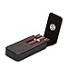 MIVLXLX Leather Cigar Case -Thick cedar travel humidor, Cedar Wood Lined Cigar Humidor with Silver Stainless Steel Cutter