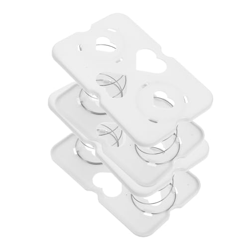SECFOU Soportes de Resorte para Caja de Pañuelos 2piezas, Soporte Elástico Abs Blanco Que Previene el Movimiento y Caída Caja, Adecuado para Uso Doméstico