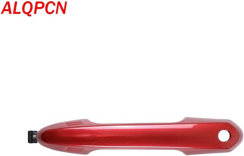 Red 1 Lot Exterior Door Handle Compatible with Toyota RAV4 Highlander Sienna 2019-2024 Without Keyless Entry