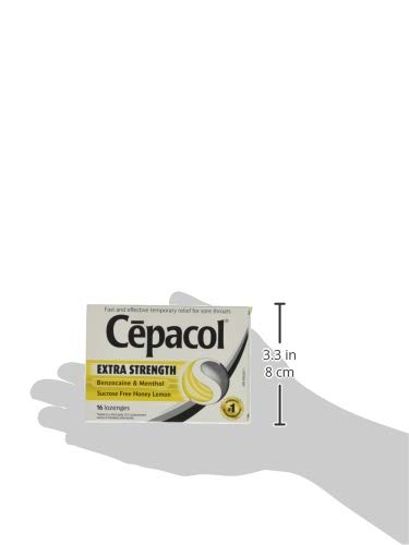 Cepacol Sore Throat Lozenges With Pain Numbing Relief, Extra Strength, Honey-Lemon, 16 Lozenges #TOP4