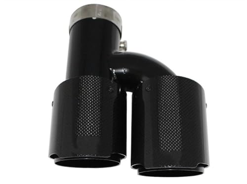 Tuyaux d'échappement voiture universel double sortie embout inox 60-89