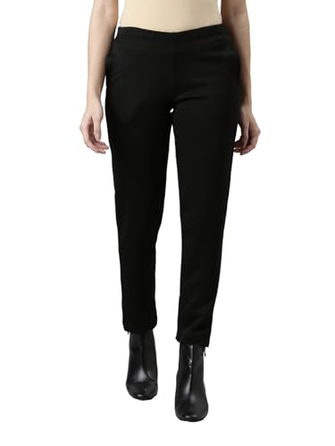 Image of GO COLORS Solid Ultra Warm Kurti Pant for Women | Mid Rise, Warm tech