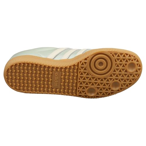 Image of adidas Samba OG Women's Shoes, Linen Green Metallic /Off White /Cyber Metallic, Size 5.5