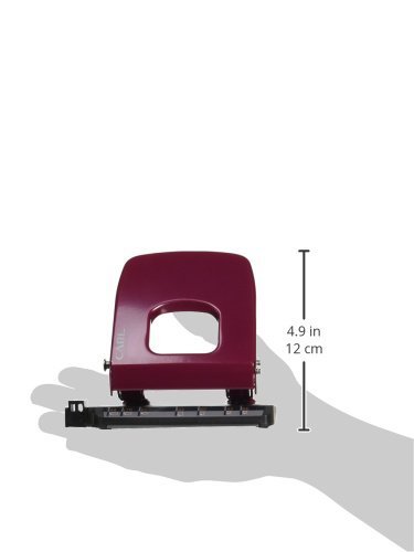 CARL - 2-Hole Punch, 32 Sheet Cap, Red, Sold as 1