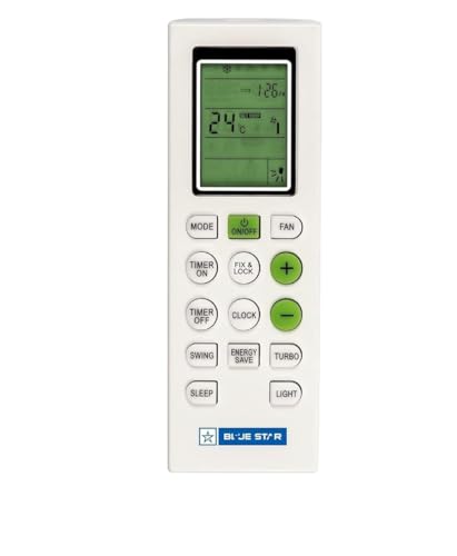 Image of Sanavya AC Remote Control - Compatible Replacement for Split & Window Air Conditioners - Replicates Genuine Remote Functions (Blue Star AC 226A)