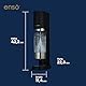 SodaStream® enso™ Premium Wassersprudler aus Edelstahl, inkl. 1 L BPA-FREIE KUNSTSTOFFFLASCHE (spülmaschinengeeignet) + Quick Conntect CO2-Zylinder, Farbe: schwarz
