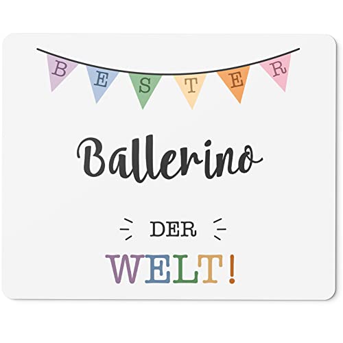 JUNIWORDS Mauspad Mousepad, Bester Ballerino der Welt (5691120)
