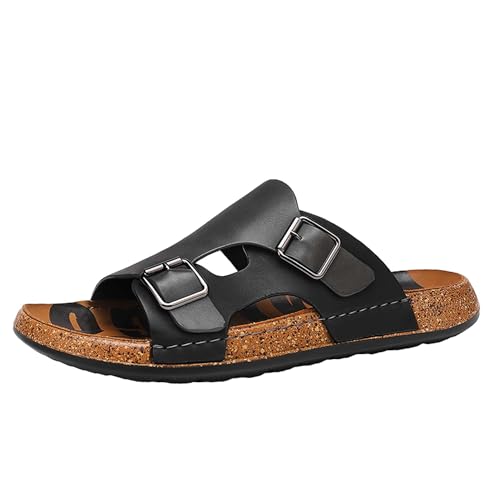 Men's casual herringbone sandals, non slip and comfortable dual-use slippers