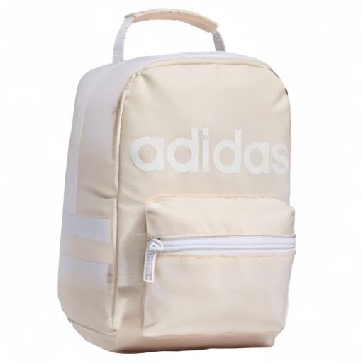 Image of adidas Originals Santiago Insulated Lunch Bag, Pink Tint /White, One Size