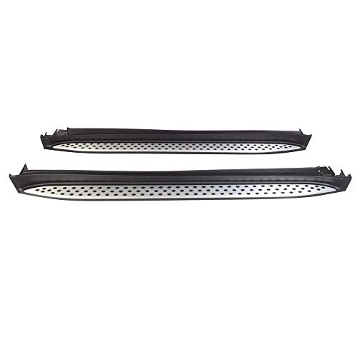 Estribos para Mercedes Benz W164 ML 2006-2011 aluminio negro y plata miniatura 1