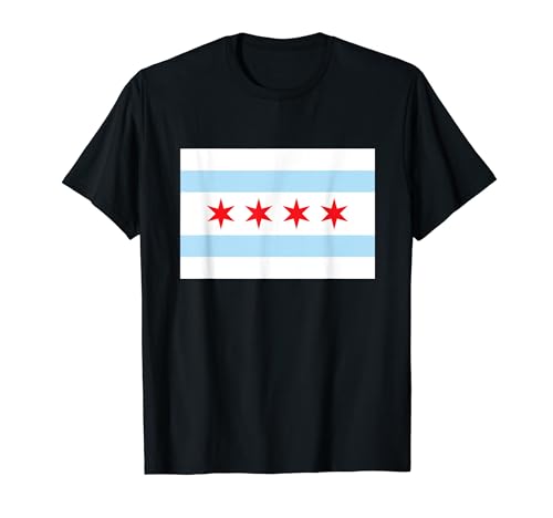 Chicago Flag Gift Lake Michigan Chicago Illinois T-Shirt