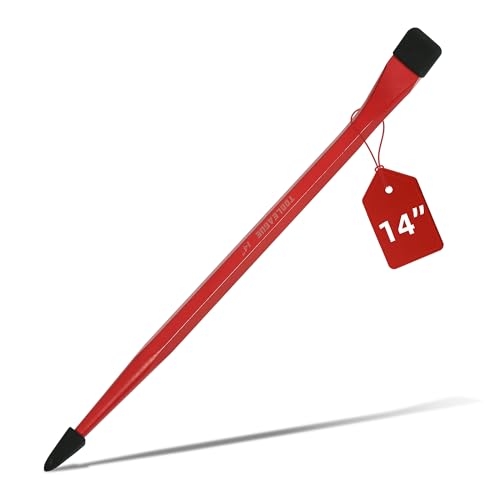 Image of TOOLEAGUE 14-Inch Heavy Duty Alignment Pry Bar, Connecting Bar | Long Sleeve Pry Bar For Line-Up & Spud Work, Ideal for Ironworkers, Industrial Use & Construction