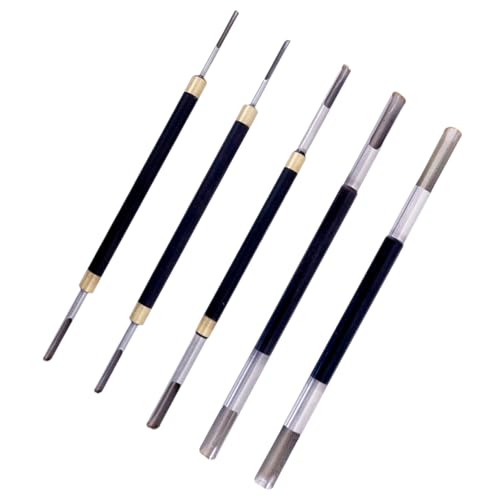 Perforateur de poterie en acier inoxydable lot de 5 outils double extrémité pour sculpter l'argile