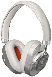 Master & Dynamic MW65 Active Noise-Cancelling (ANC) Wireless Headphones –, Bluetooth Over-Ear Headphones with Mic - Silver Metal/Grey Leather Silver Metal/ Grey Leather