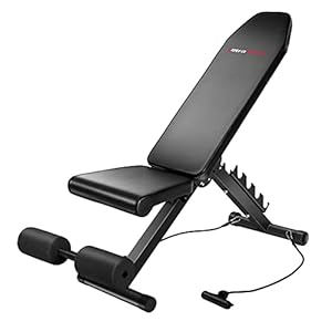 Ultrasport Hantelbank, multifunktional, klappbar, Flachbank, Sit Up Bank, 18 Fach verstellbar, wasserabweisend, fit,bauchtrainer, bis zu 500 Kg belastbar