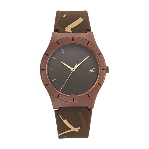 Image of Fastrack Tees Cafe Analog Brown Dial Women's Watch-68021PP01W