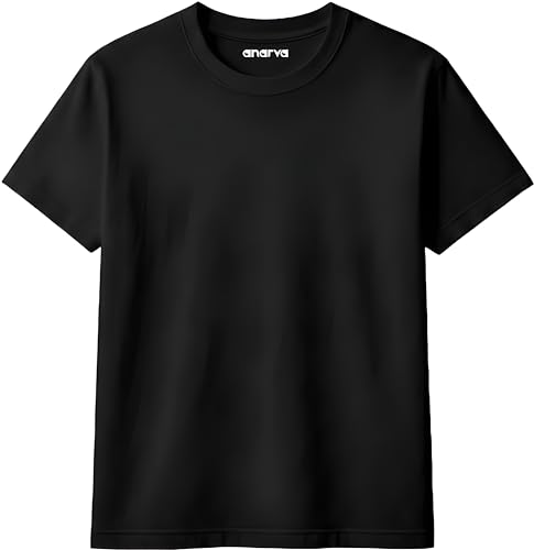 Image of Amazon Brand - Anarva Kids Plain T Shirt for Boys | 100% Cotton Soft Feel Round Neck Half Sleeve Solid Tee | Casual 0-14 Years