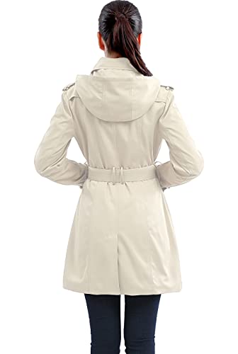 BGSD Women Leah Waterproof Hooded Mid Length Trench Coat4