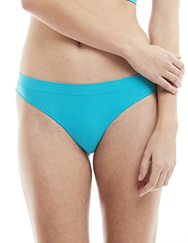 Kalon 6 Pack Women's Nylon Spandex Thong Underwear2