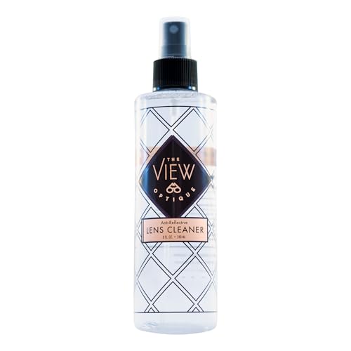 the view optique Anti-Reflective Safe Lens Cleaner Spray – 8oz Streak-