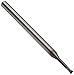 YG-1 EM966 Carbide Micro Square Nose End Mill, TIALN Multilayer Finish, 30 Deg Helix, 2 Flutes, 2" Overall Length, 0.078125" Cutting Diameter, 0.125" Shank Diameter