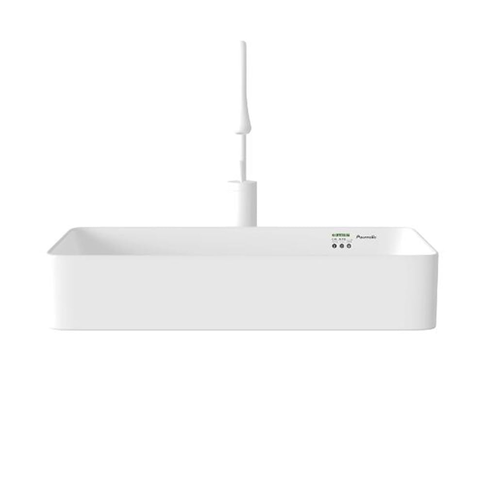 Fregadero Rectangular, Fregadero Cerámico Blanco, Lavabo Cerámico sobre Encimera