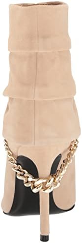 GUESS Women's ADILEE Ankle Boot, Beige Suede 110, 7.5 | Image 2