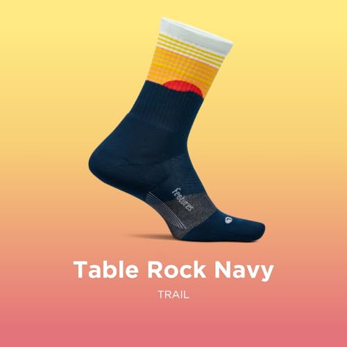 Image of Feetures Elite Light Cushion Mini Crew Sock - Sport Sock with Targeted Compression