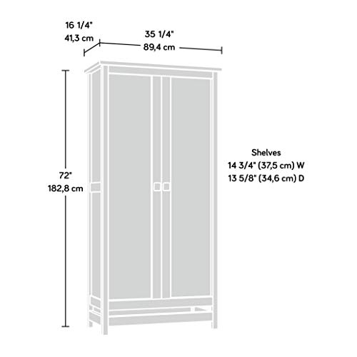 Image of Sauder Cannery Bridge Storage Cabinet / Pantry Cabinet, Sindoori Mango finish