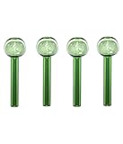 BONGBADA 4 Pack Resistant Glass Burner Handmade Thick Oil Lamps (Green)