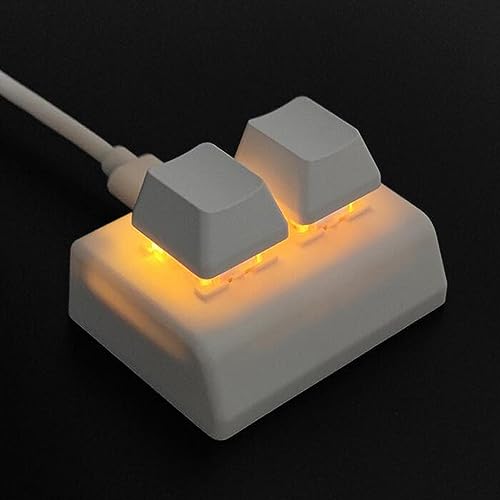 Image of 2 Key Backlit Mechanical Gaming Keyboard for Audio Programming Gaming Switch White