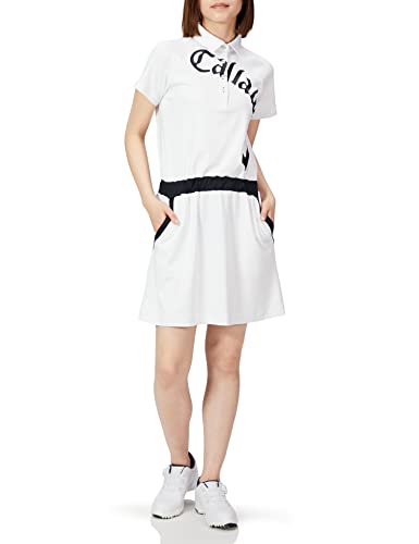 [キャロウェイ] レディース 半袖 ワンピース (UPF50・ストレッチ性) / ゴルフ / C22129201 1030_ホワイト M 1枚目