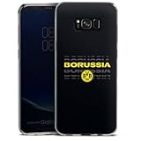 Slim Case kompatibel mit Samsung Galaxy S8 Plus Silikon Handyhülle transparent Hülle extra dünn Borussia Dortmund Offizielles Lizenzprodukt BVB