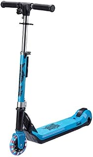 Xootz Kids Elements Electric Folding Scooter with LED Light Up Wheel and Collapsible Handlebars, Multiple Colours