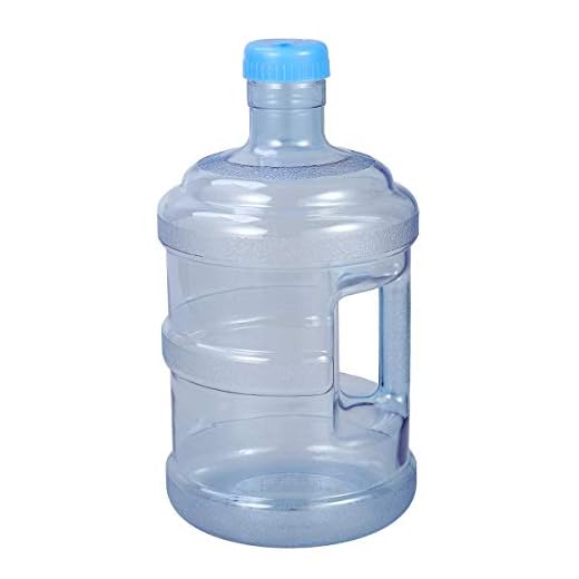 VORCOOL 5 litros de Botella de Agua Pura Botella de Agua Mineral Cubo portátil con Mango
