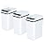 Bathroom Automatic Trash Can 3 Pack 2.2 Gallon Motion Sensor Touchless Small Slim Garbage Can with Lid Smart Electric Narrow Garbage Bin for Bedroom Living Room Office Kitchen (White)