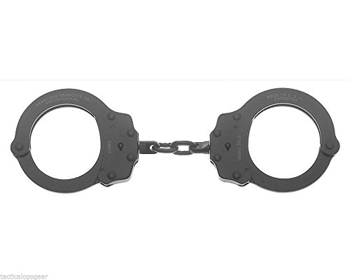 Peerless Handcuff Company 730CB Superlite Chain Link Handcuff Black Finish