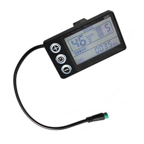 Alomejor Electric Scooter Speed Meter LCD Display with 6 Pin Connector, Easy to Read Scooter Speed for Accurate Data