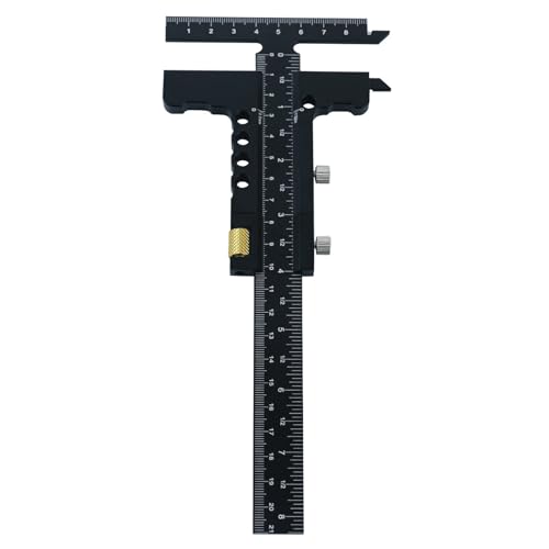 Fazvncv Woodworking Scriber Marking Line Ruler T Type Woodworking Ruler Layout and Measuring Tools Precisions Marking T-Ruler