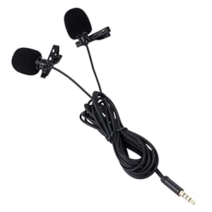 SALUTUY Telefoonmicrofoon, Klemmicrofoon Lage Vervorming 3.5MM Microfoon Klein voor Smartphone