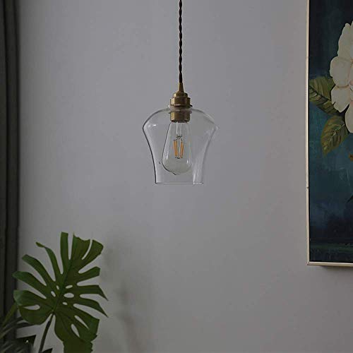 Lámpara colgante de vidrio artesanal E27 para diseño interior sofisticado 5
