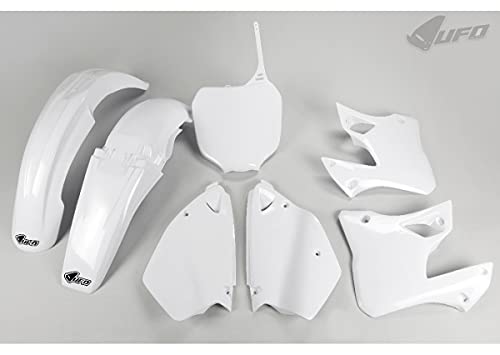 Ufo Plast Kit Bianco Yamaha Yz 125 2000-2001